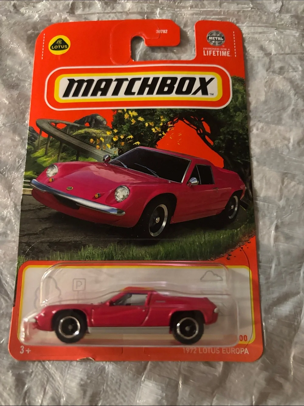 Matchbox Lotus Sports Car - Bright Pink Die-Cast